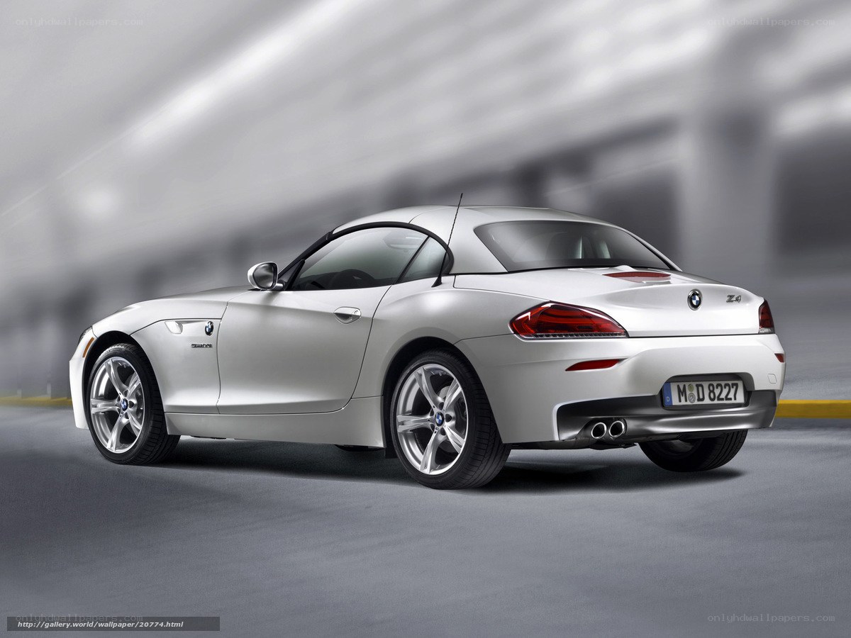silver bmw z4 sports car
