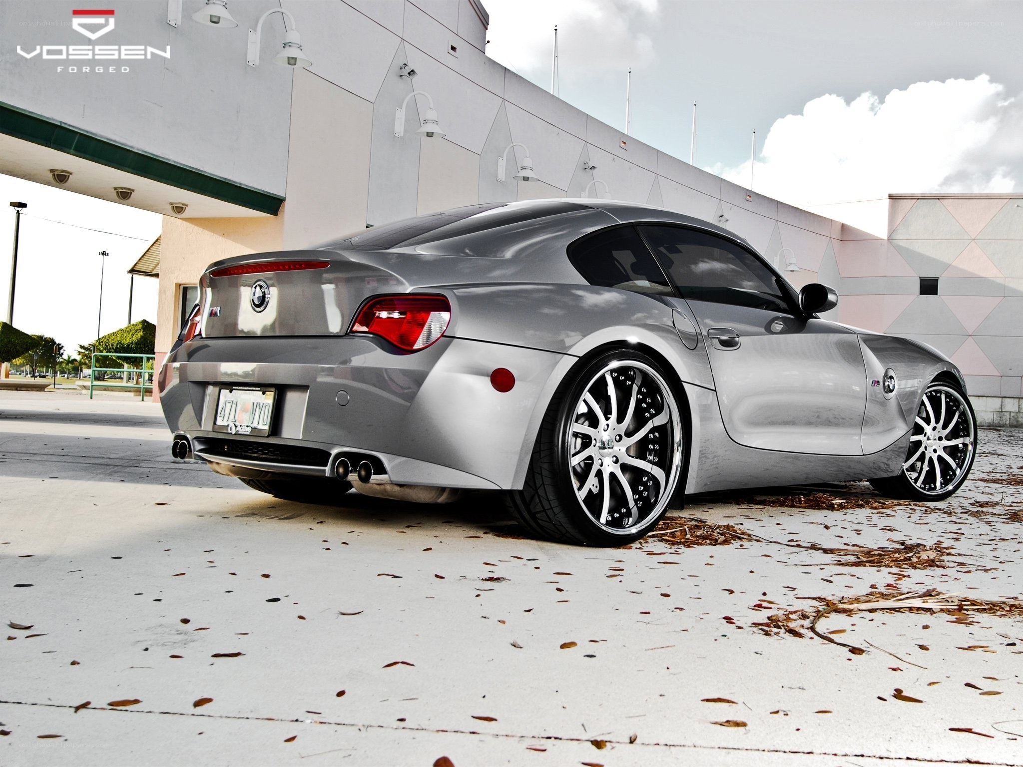 silver bmw z4 with custom wheels