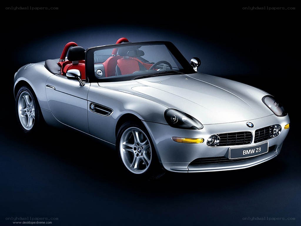 silver bmw z8 convertible
