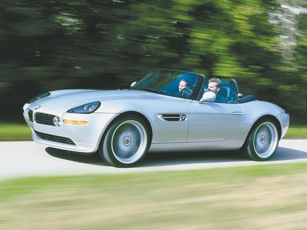 silver bmw z8 convertible
