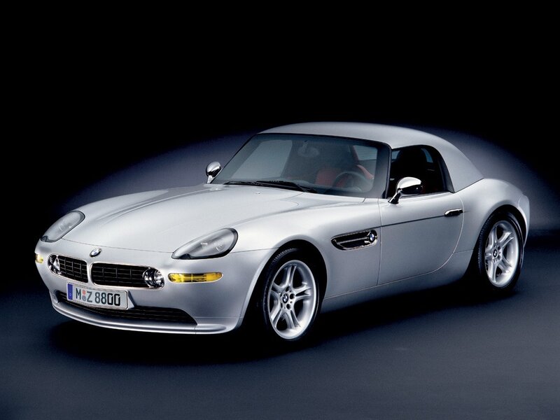 silver bmw z8 sports car