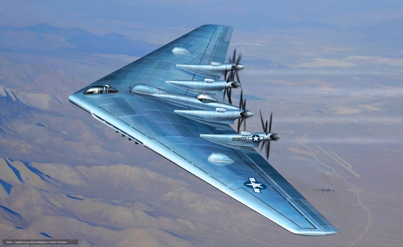 Silver Bomber Aircraft — Blue, Dramatic