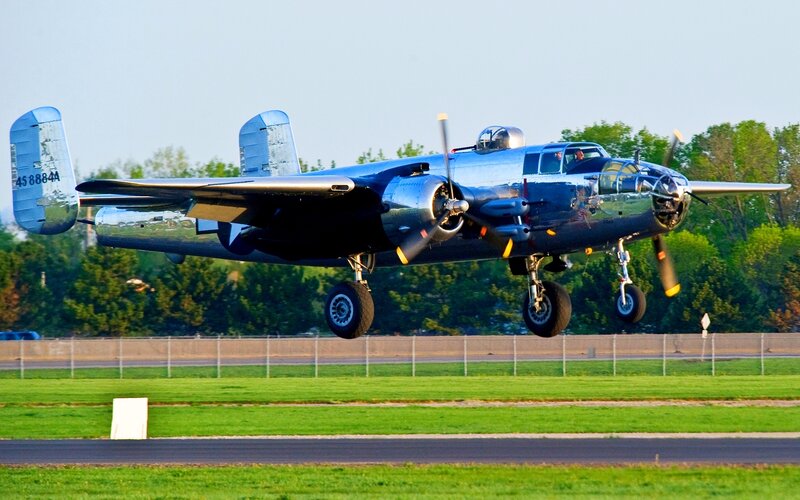 Silver Bomber Aircraft — Green