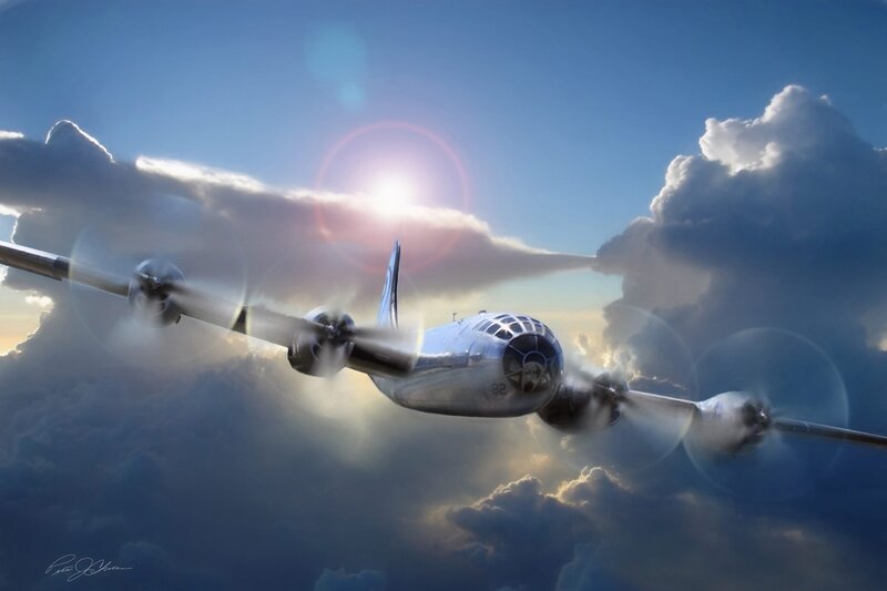 Silver Bomber Plane