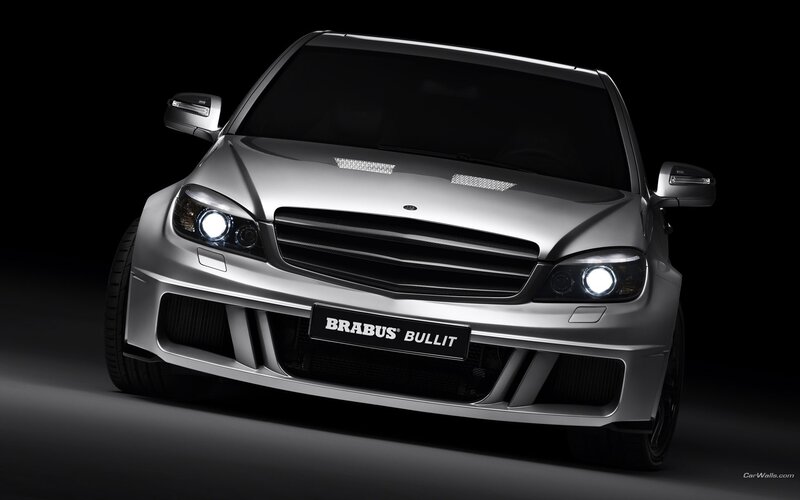 silver brabus bullit car