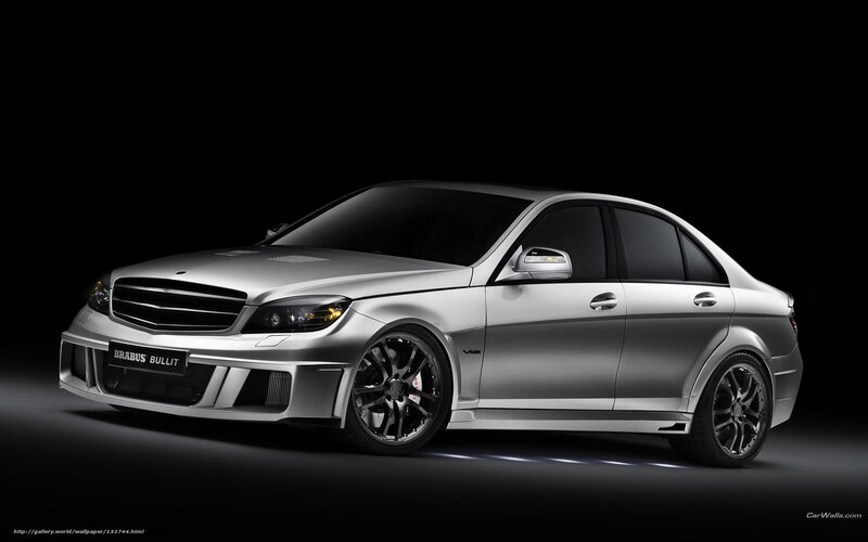 silver brabus bullit car