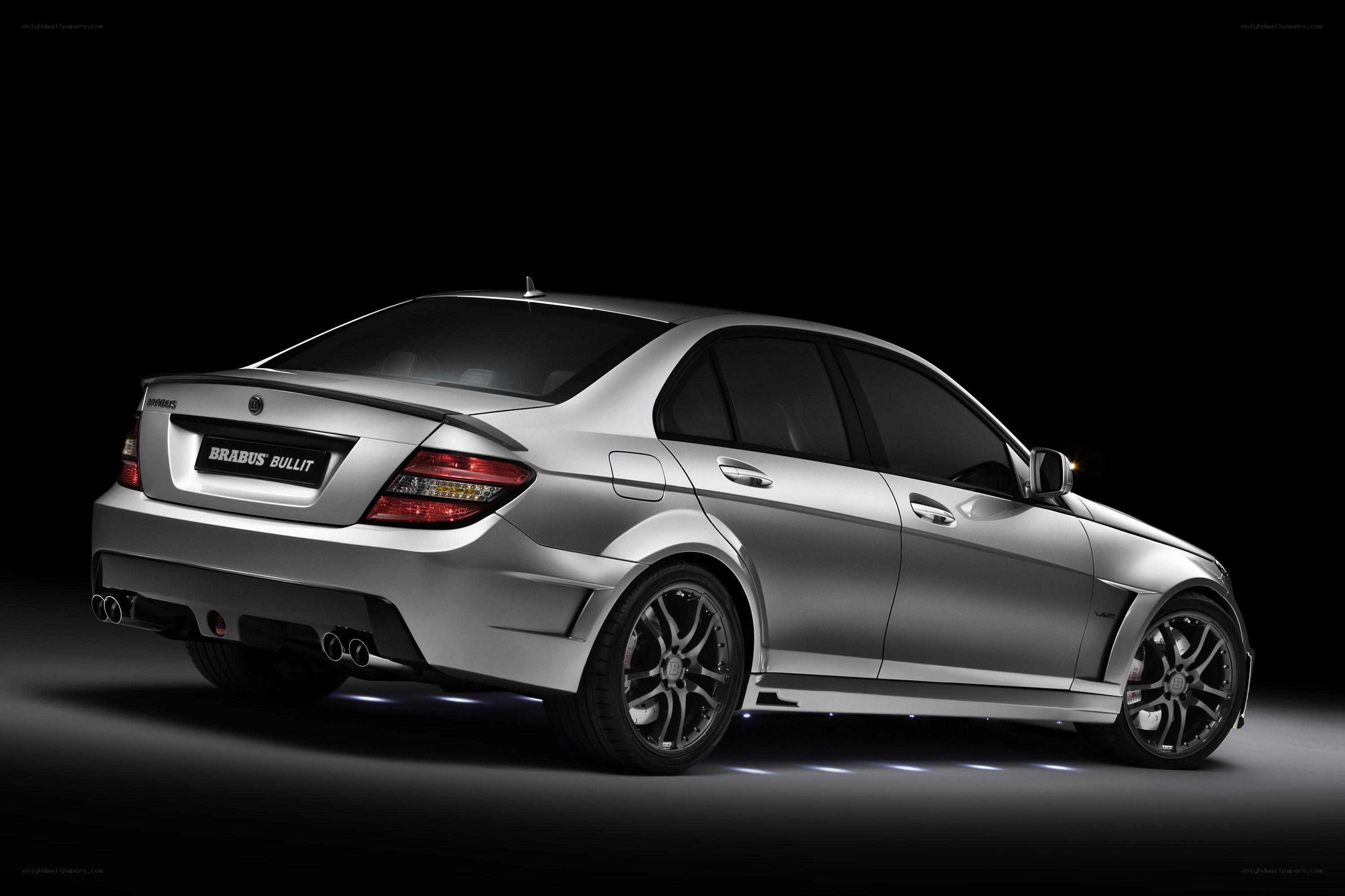 Silver Brabus Bullit sedan