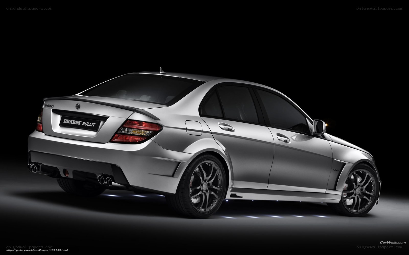 silver brabus bullit sedan