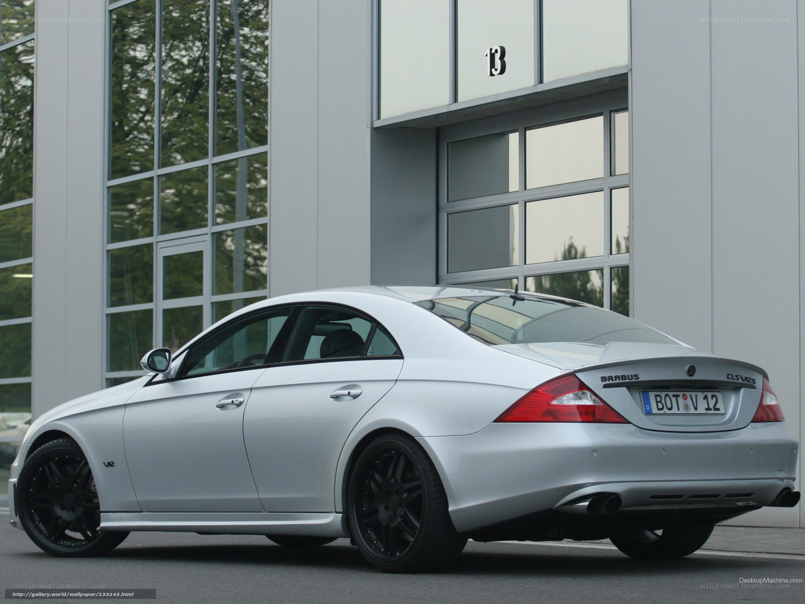 silver brabus cls v12 car