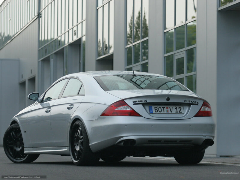 silver brabus clsm2s sedan