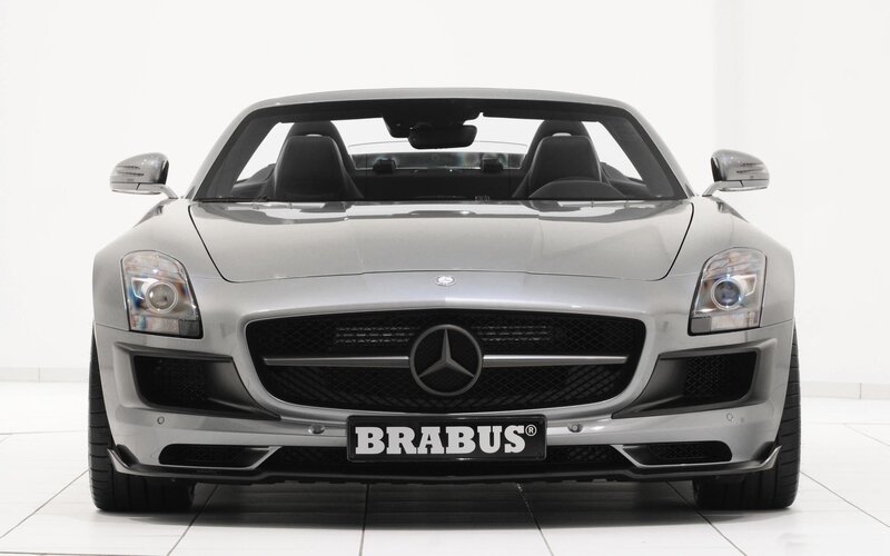 Silver Brabus Mercedes-AMG SLS