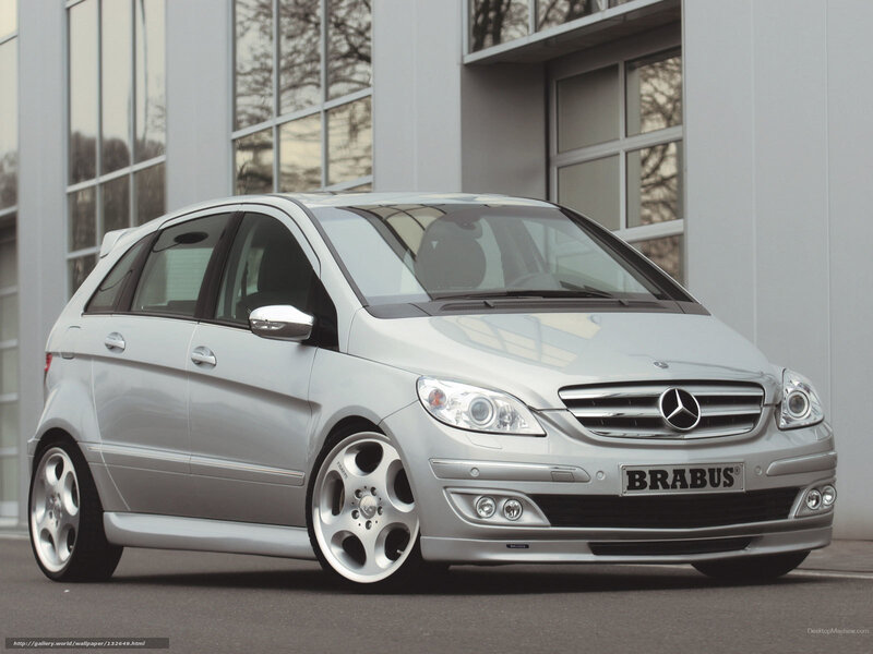 silver brabus mercedes-benz b-class