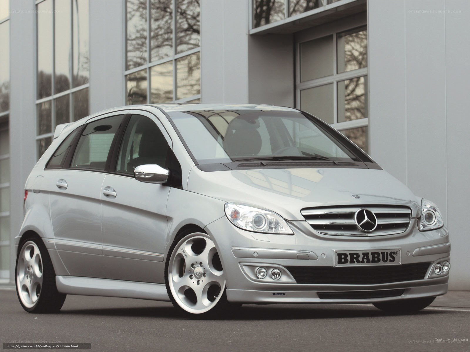 silver brabus mercedes-benz b-class