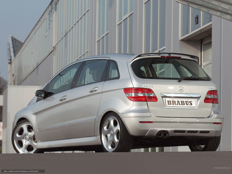 silver brabus mercedes-benz b220