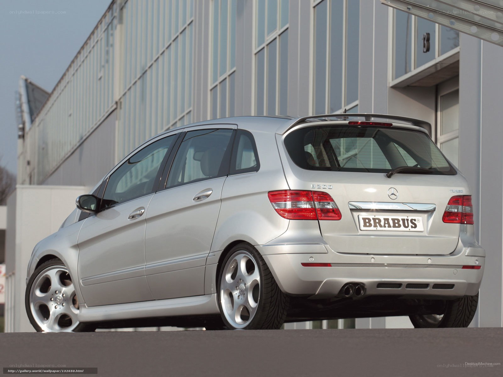 silver brabus mercedes-benz b220