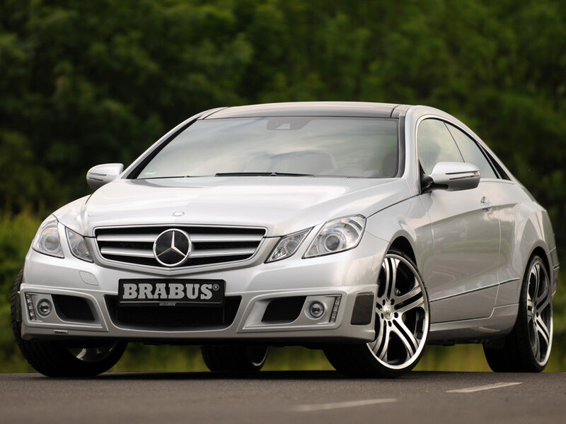 silver brabus mercedes-benz coupe