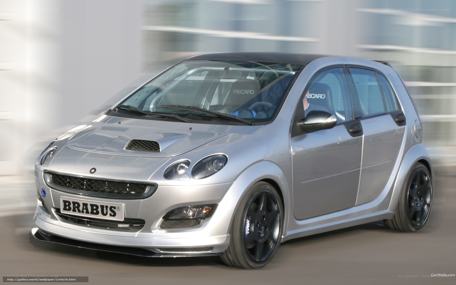 Silver Brabus Smart car