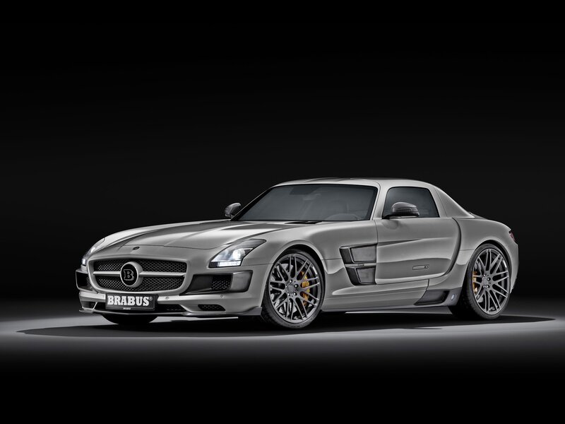 Silver Brabus sports car