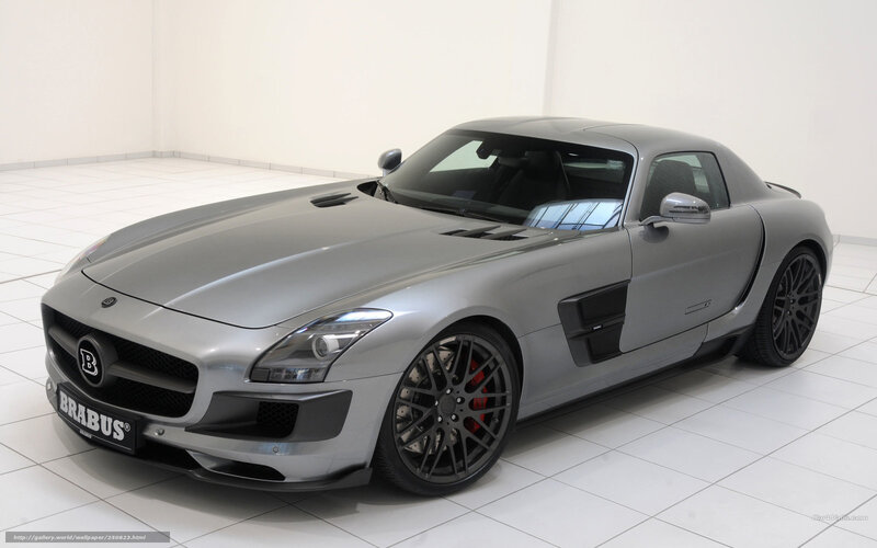 Silver Brabus Sports Car — Gray