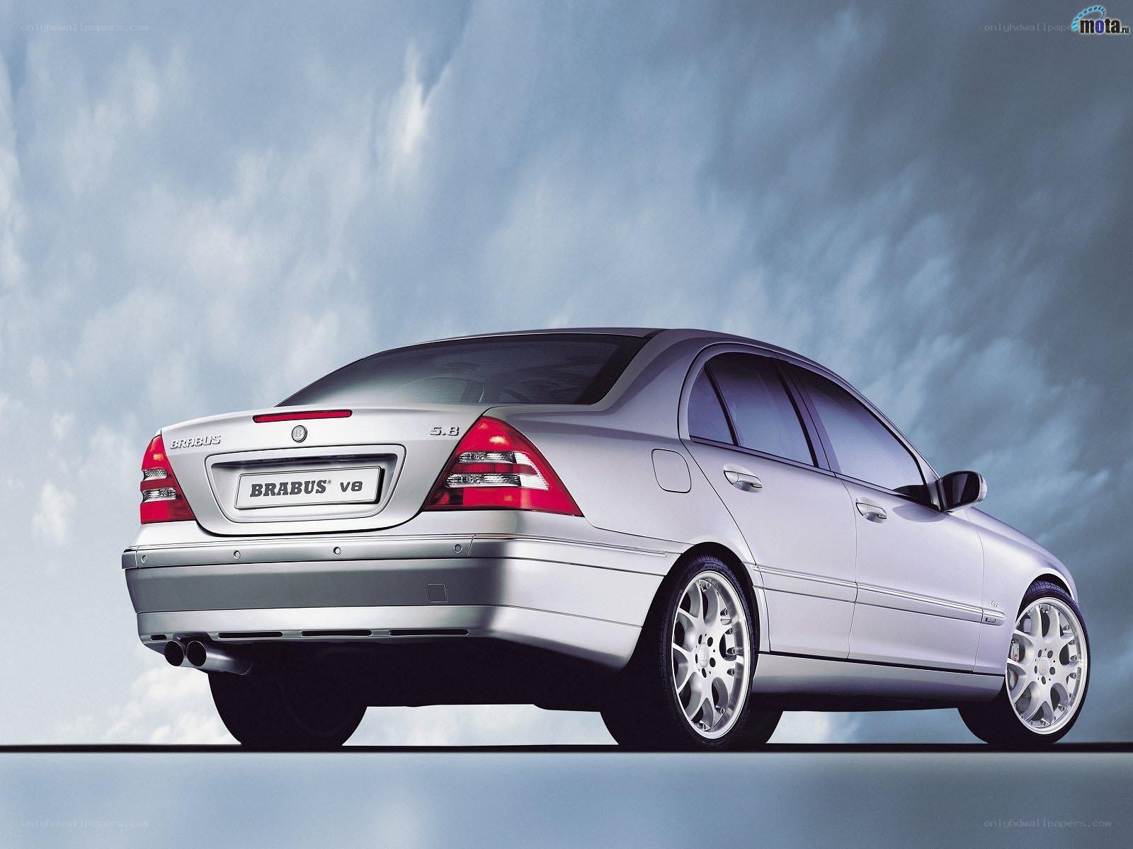 silver brabus v8 sedan