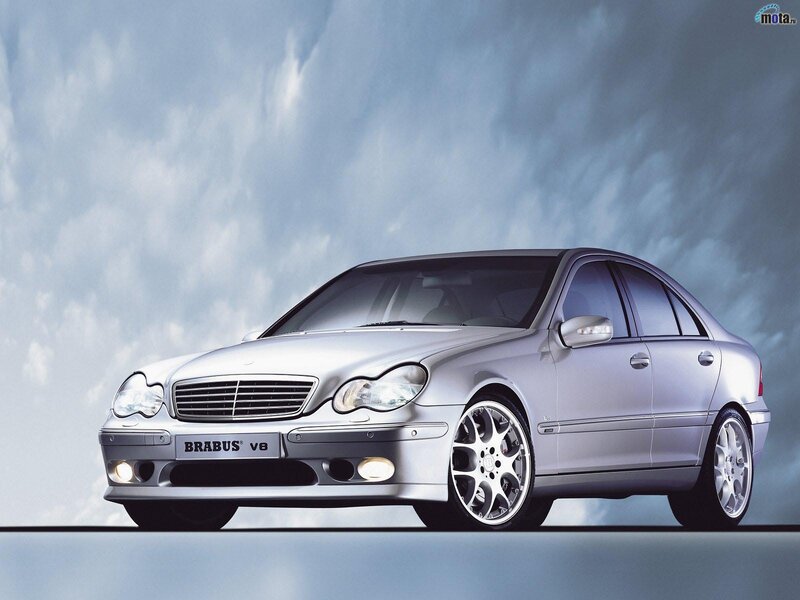 Silver Brabus V8 sedan