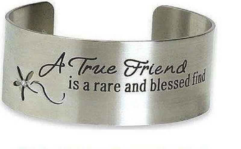 Silver Bracelet with Text