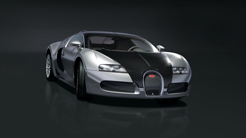 silver bugatti veyron