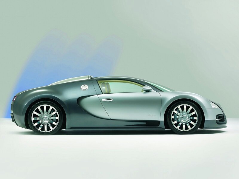 silver bugatti veyron