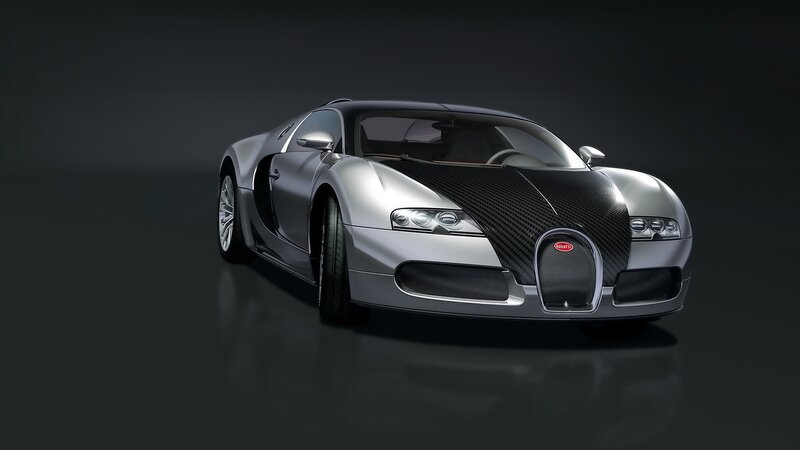 silver bugatti veyron