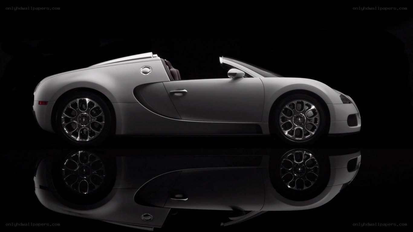 silver bugatti veyron convertible