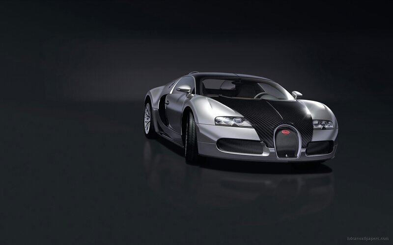 Silver Bugatti Veyron — Dramatic, Photograph, Carbon Fiber, Headlights, Wheel