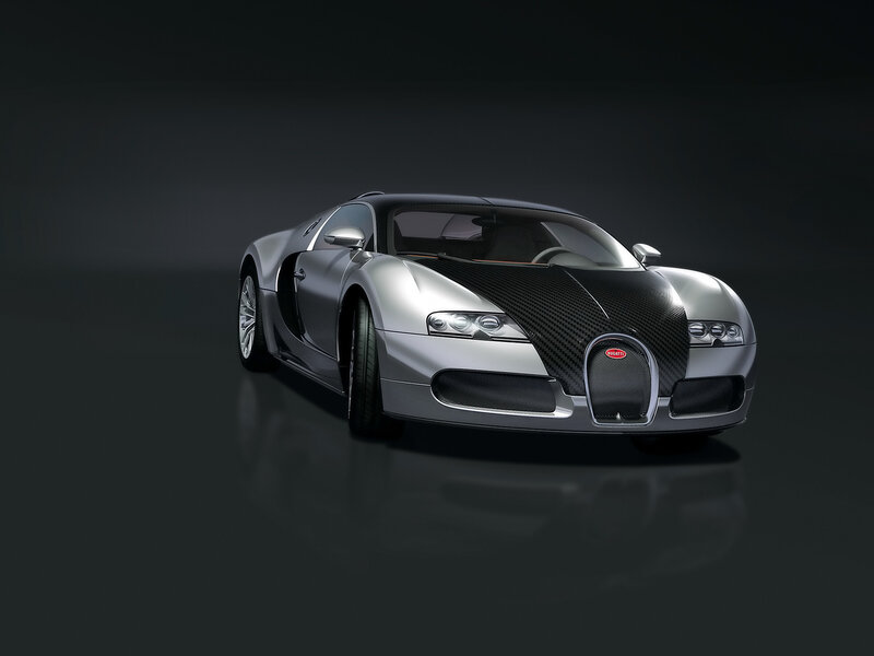 Silver Bugatti Veyron — Gray, Dramatic, Photograph, Car