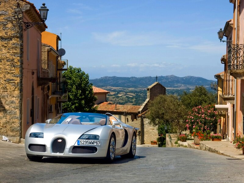 Silver Bugatti Veyron — Serene, Afternoon, Photograph, Car