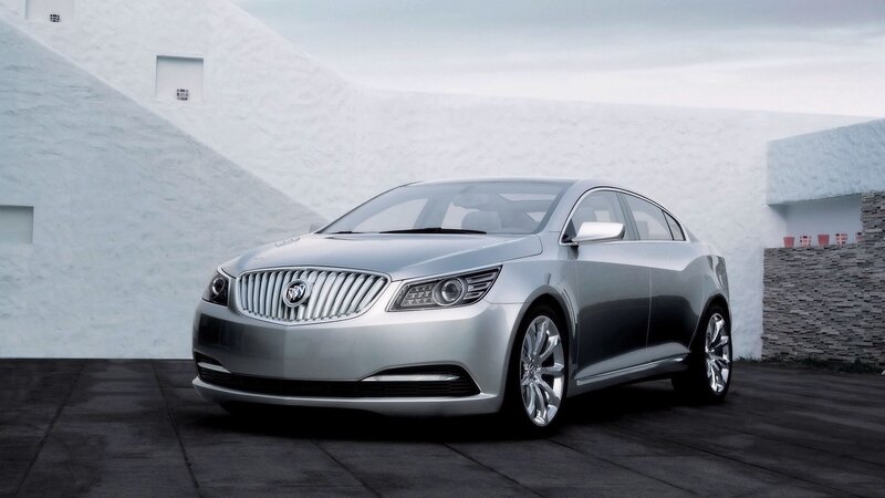 Silver Buick Concept Car