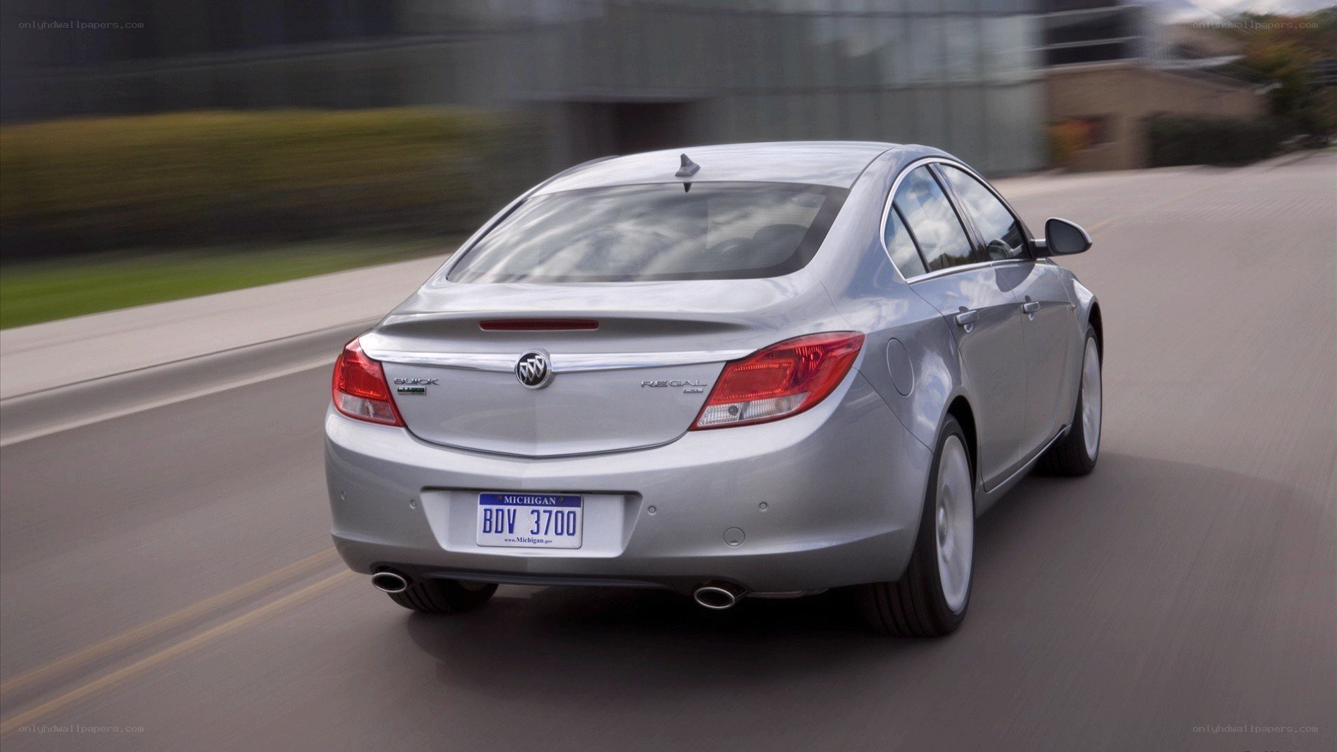 silver buick regal in motion