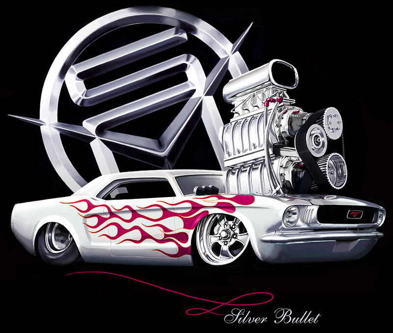 Silver Bullet car artwork