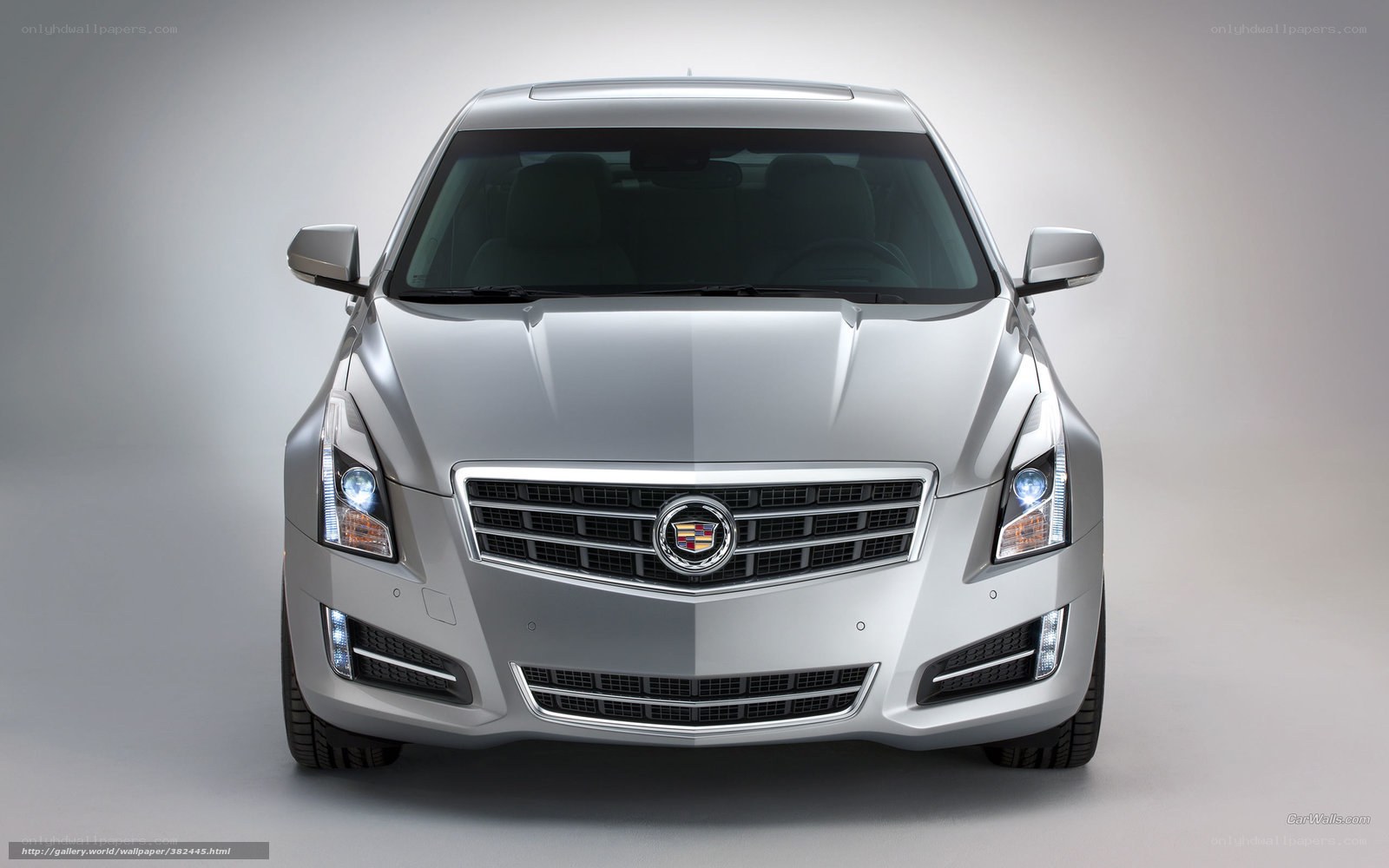 Silver Cadillac ATS front view