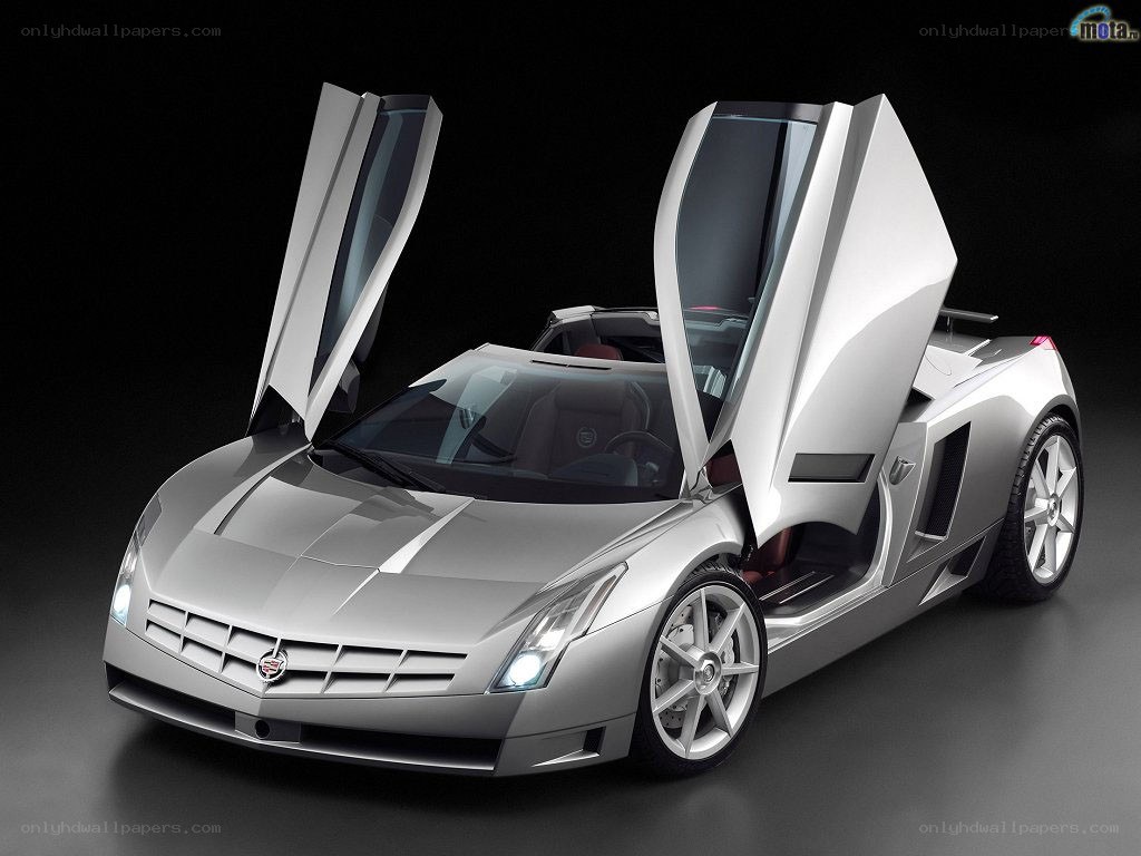Silver Cadillac concept car