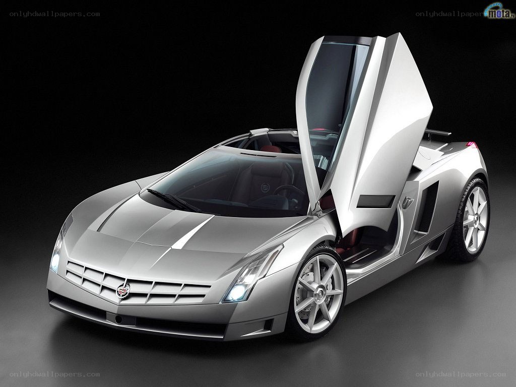 Silver Cadillac concept car