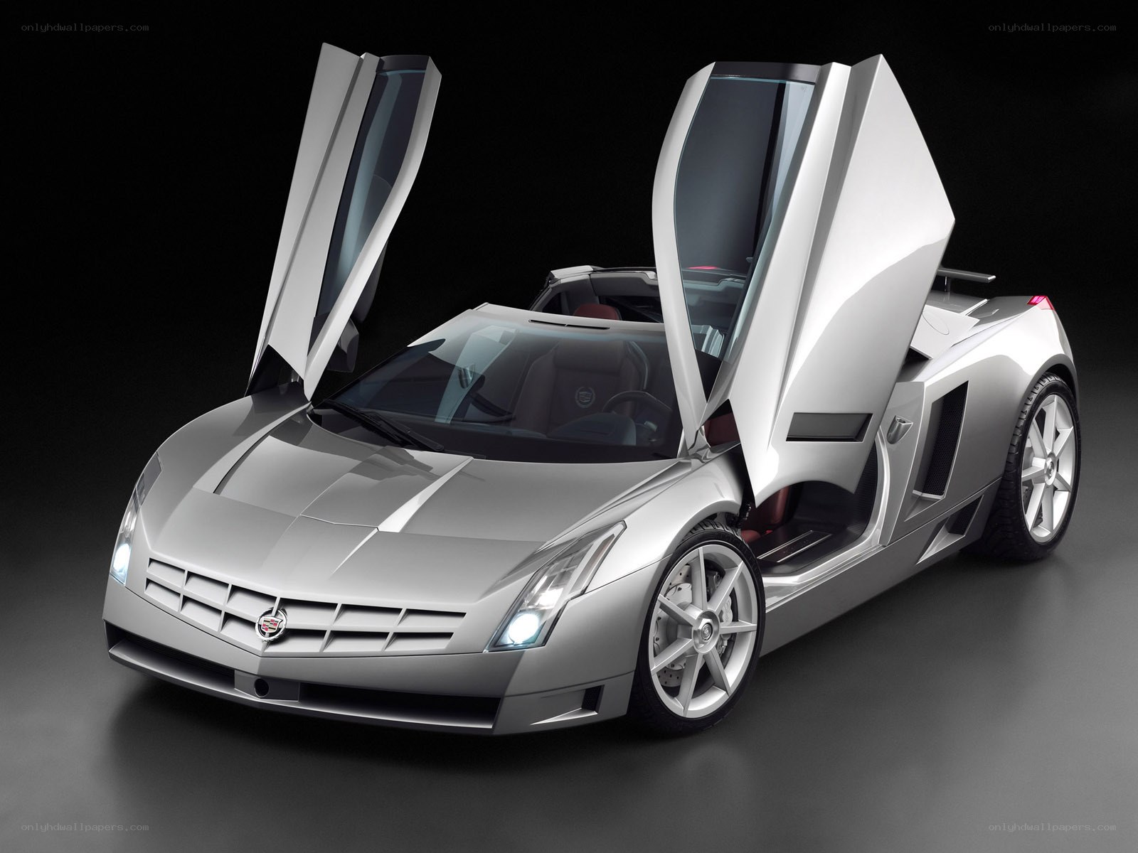 Silver Cadillac concept car