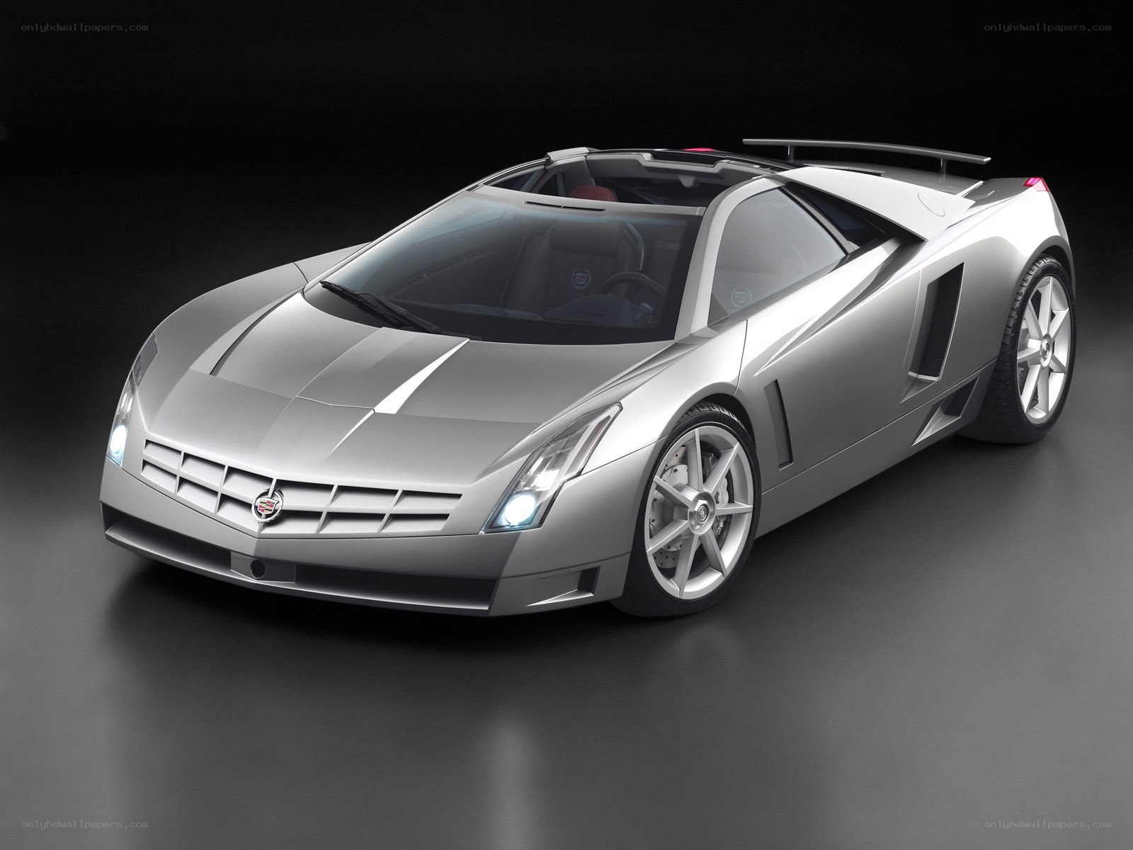 Silver Cadillac concept car