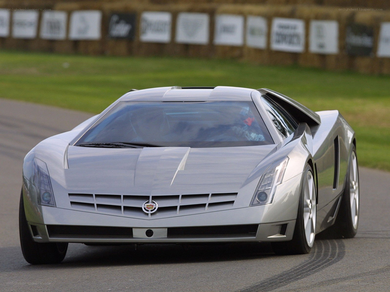 Silver Cadillac concept car