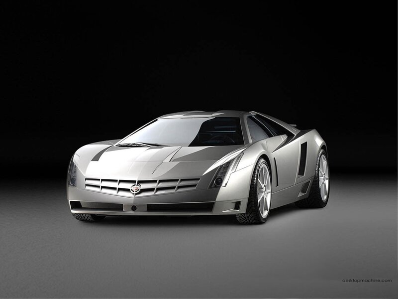 Silver Cadillac concept car