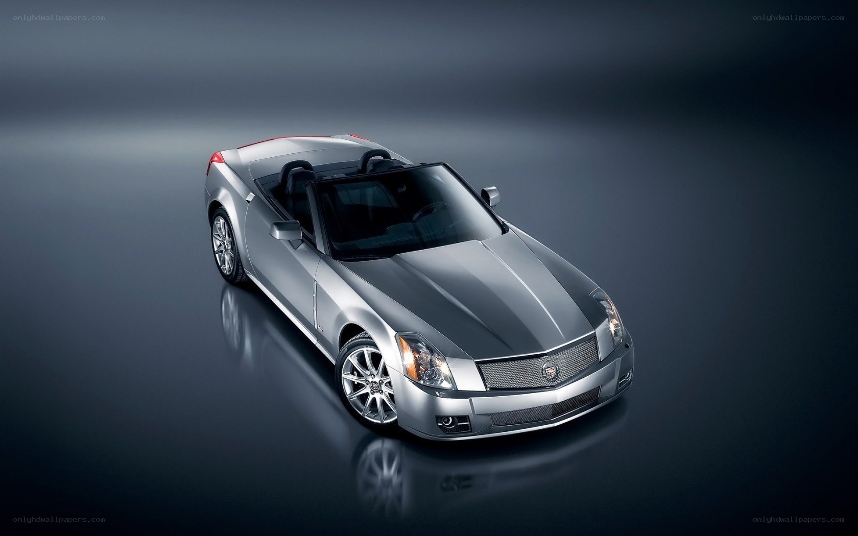 silver cadillac convertible