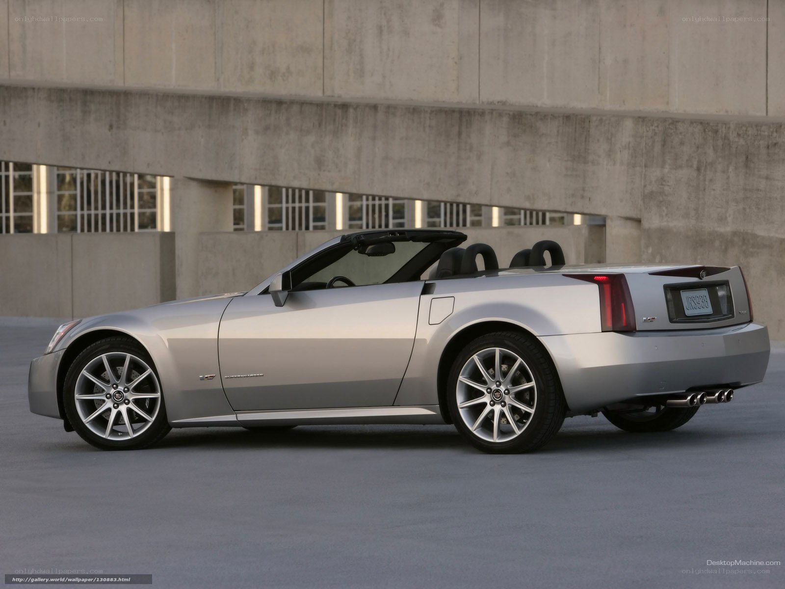 silver cadillac convertible
