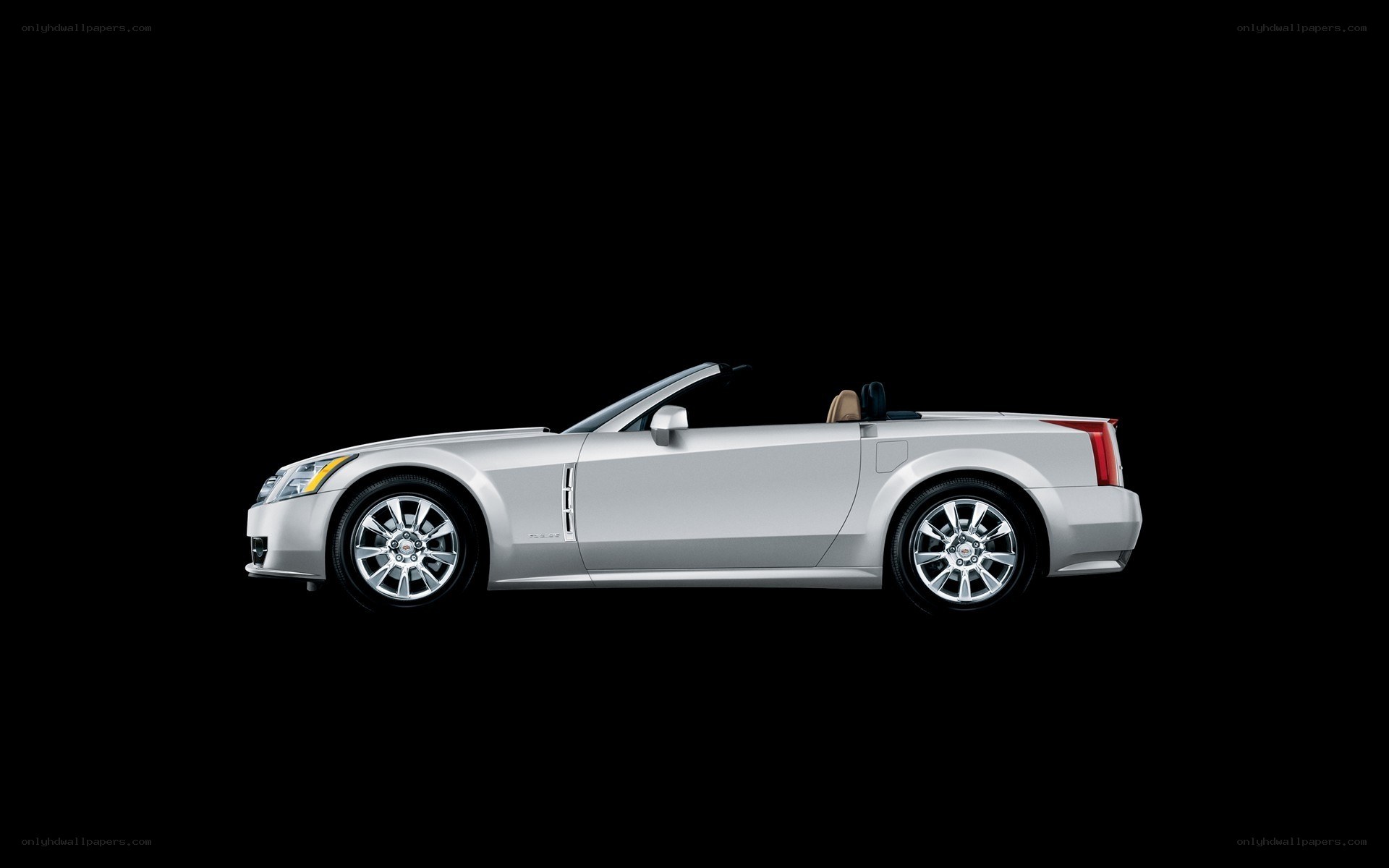 silver cadillac convertible