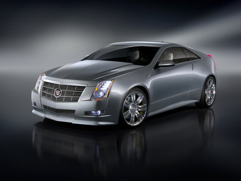 Silver Cadillac coupe
