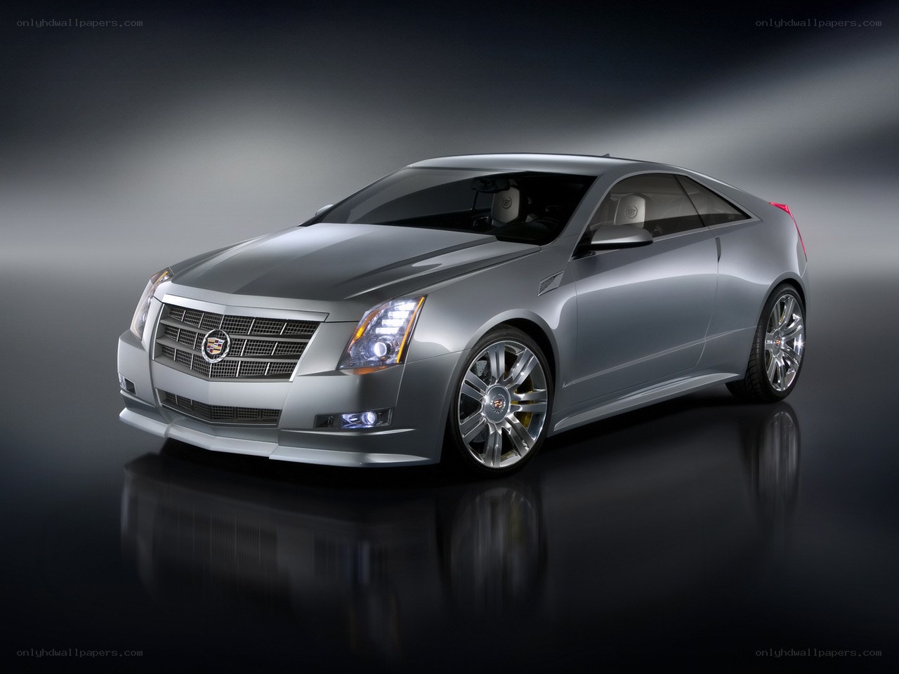 Silver Cadillac coupe