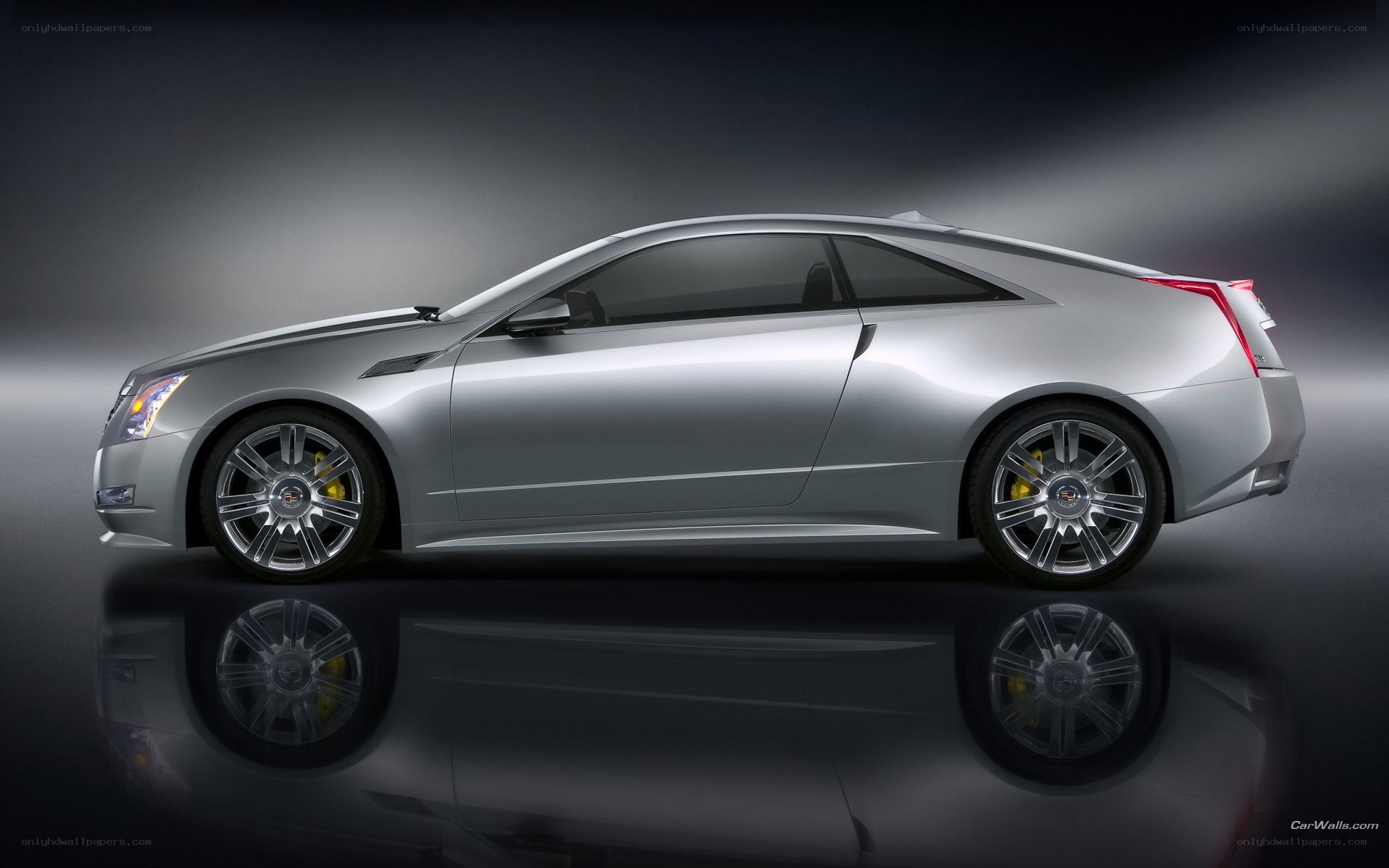 silver cadillac coupe