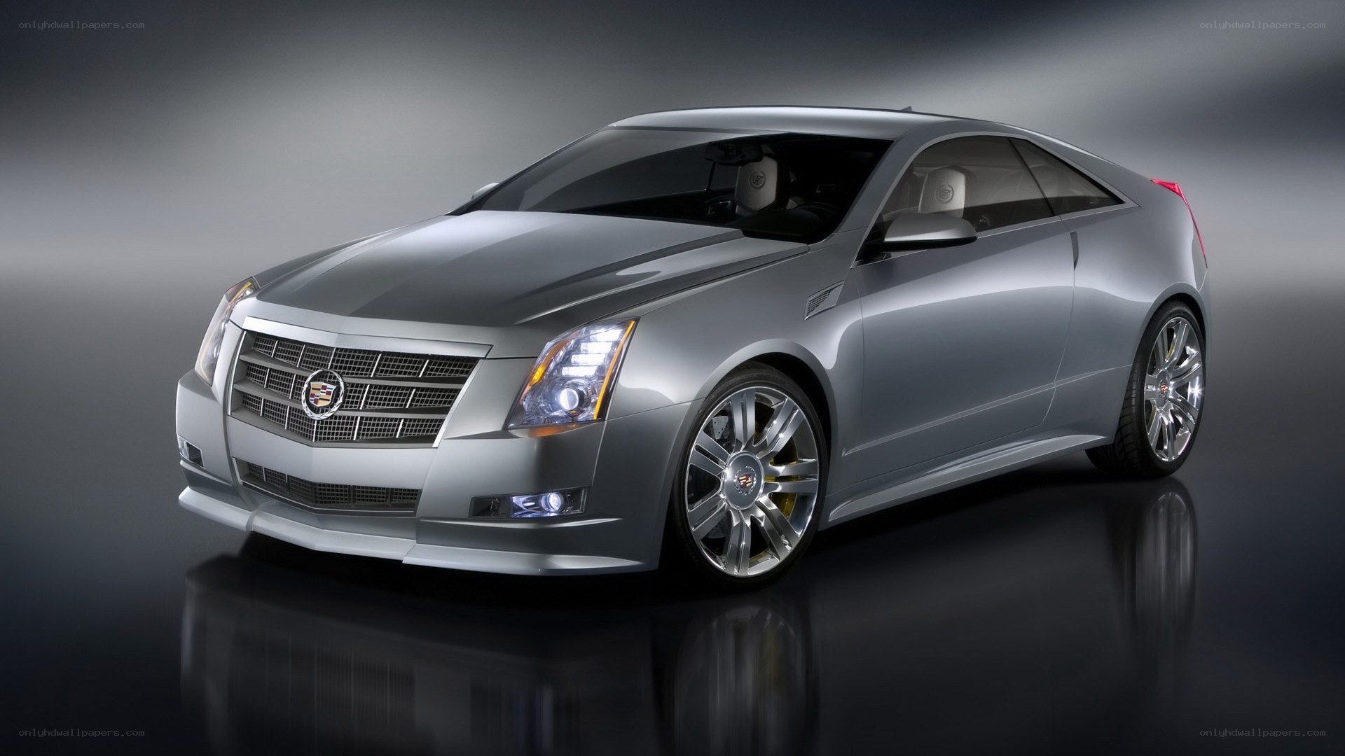 Silver Cadillac coupe